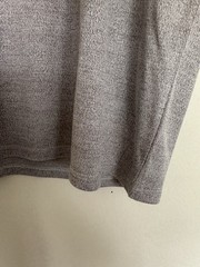 Theory Mens Textured Knit T-Shirt Sz XL Modal = Organic Gray Beige Texture