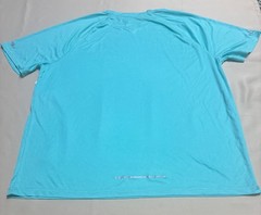 NEW Athletic Works Mens Dri-More T-Shirt Aqua Short Sleeve Size L Gym Workout