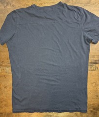 Kuhl Men’s Large T Shirt Born in the Wild Wildfibre Organic Cotton Navy Tee Logo