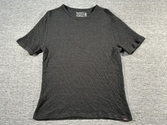 Faherty Cloud Cotton Shirt Mens Large Grey Short Sleeve Pullover Crewneck Soft