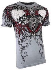 Xtreme Couture by Affliction Men’s T-Shirt Repent Biker Tattoo S-5XL