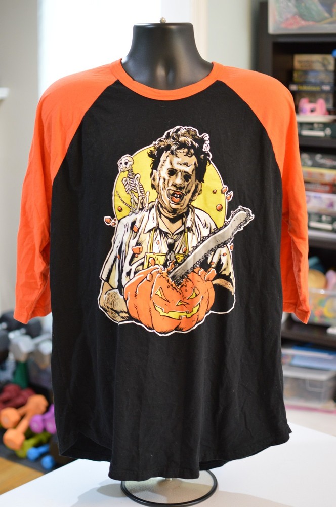 XL Fright-Rags Texas Chainsaw Massacre Leatherface Baseball Tee