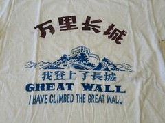 VTG 80s Champion Products Japan T-shirt Great Wall Of China Travel Souvenir L