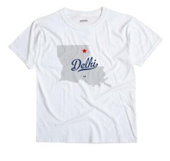 Delhi Louisiana LA T-Shirt MAP