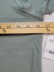 Lucky Brand Henley Sage Green Short Sleeve Cotton 3 Button Ribbed Collar 2XL