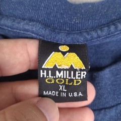 Vintage HL Miller Gold Shirt Mens XL Sedona Arizona Embroidered Single Stitch