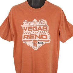Casey Folks Vegas To Reno T Shirt Mens Size XL Orange 2024 Off Road Racing