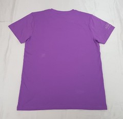 RUGBY WORLD CUP FRANCE 2023 MENS SIZE L PURPLE COTTON T-SHIRT EMBROIDERED LOGO