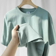Men’s Heavy Duty 300g American Pure Cotton T-Shirt Oversized Casual Short Sleeve