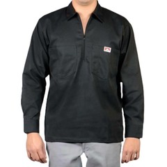 Ben Davis Men’s Long Sleeve Shirt Stripe 1/2 Zip Regular Fit Long Sleeve Shirt
