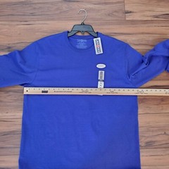Jerzees Mens SZ XL Purple Long Sleeve 50/50 TShirt Relaxed Regular Fit NWT