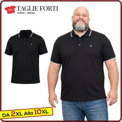 men’s short sleeve cotton polo shirt with collar PLUS SIZES from 2xl to 10xl