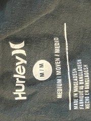 Hurley Graphic Tee Mens Medium Green Cotton Travel Beach Outdoor Short Sleeve