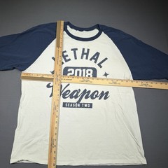 Lethal Weapon Cast And Crew Shirt Men’s Large Season 2 White Blue