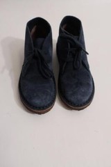 Kids Crew Cuts Blue Suede Ankle Boots K12