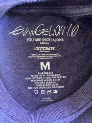 Evangelion 1.0 You Are (Not) Alone T-Shirt Anime Purple Size Medium Loot Crate