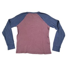 Arizona Jean T-Shirt Mens Large Red Blue 100% Cotton Knit Raglan Sleeve Pullover