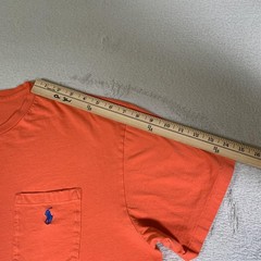 Polo Ralph Lauren Shirt Mens Large Orange Pocket Tee Tagless Cotton Crewneck