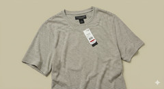 Men’s Store Bloomingdale’s 100% Linen Striped Tee Mermaid XL