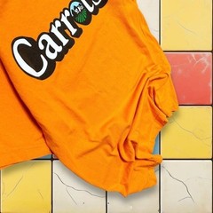 Y2K Carrots Orange Skater T Shirt Men Size M Cotton Short Sleeve Anwar Street