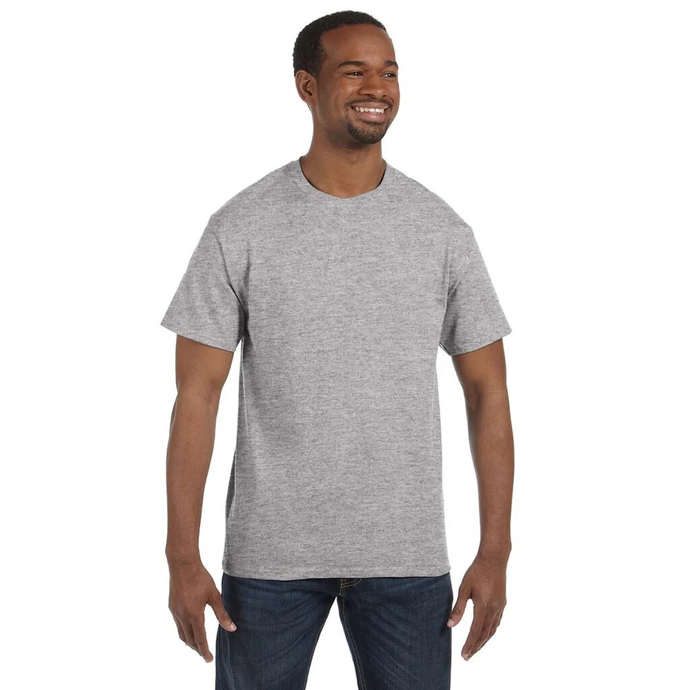 Champion Men’s Crew Neck T-Shirt Medium Light Steel Cotton Jersey Tee