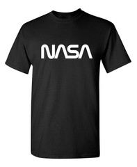 NASA Official Worm Logo Sarcastic Humor Graphic Novelty Funny T Shirt