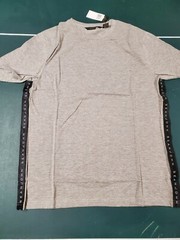 Sean John Mens Solid Side Level Tshirt Slate Gray Heather NWT MSRP $29 Free Ship