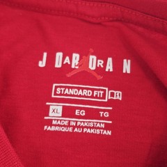 Air Jordan Sportswear T-Shirt Mens Tee Size X-LARGE XL Red Embroidered Logo NEW
