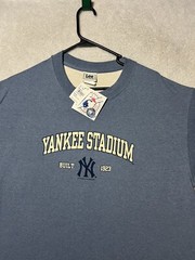 New 2007 NY New York Yankees Yankee Stadium Men’s Blue Large Baseball t-Shirt