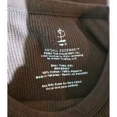 Vintage 2005 Anthill Rockware Pink Floyd Millennium Brown Thermal Shirt Mens XXL