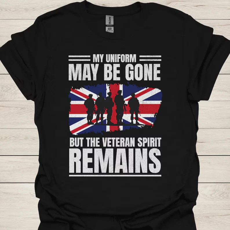 British Veteran T-Shirt Patriotic Military Tribute