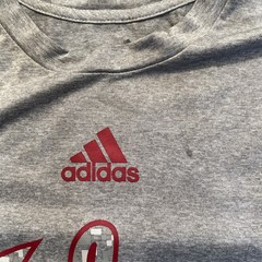 Adidas Creator Tee Indiana Mens Large Gray Heather Aeroready Shirt L