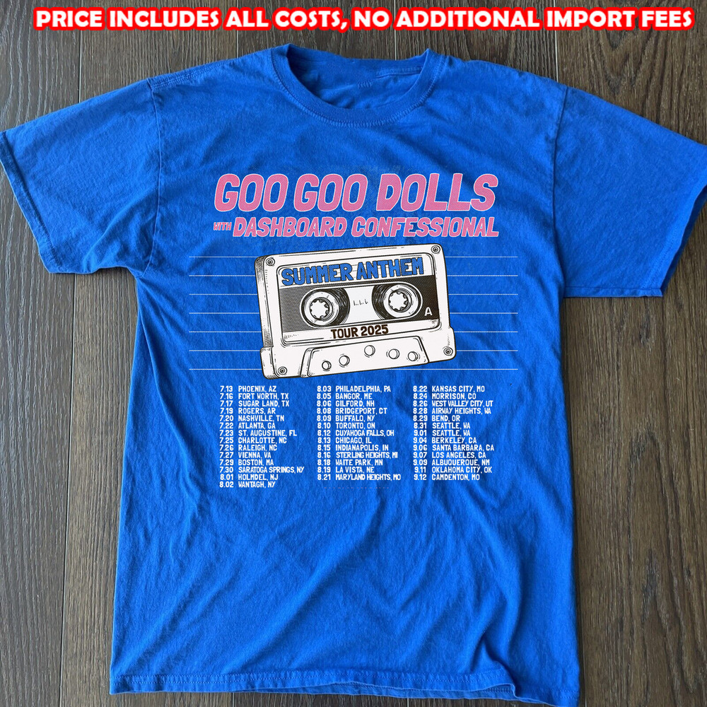 Goo Goo Dolls SUMMER TOUR T-shirt Size S to 5XL SE492