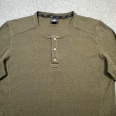 Kuhl Enticer Henley Shirt Men Medium Green Thermal Long Sleeve Stretch Baselayer