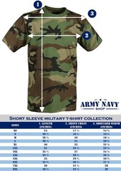 Army Navy Shop Short Sleeve Camouflage T-Shirt