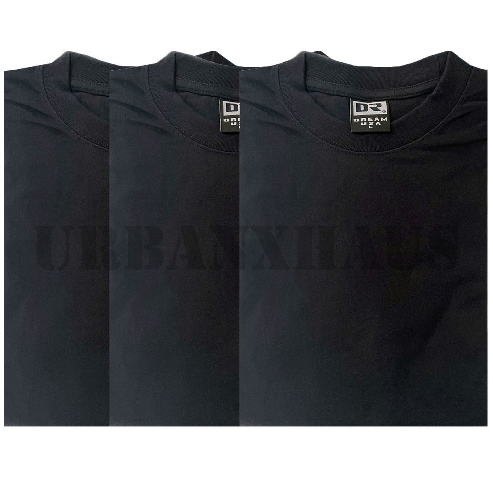 DREAM USA LONG SLEEVE HEAVY-WEIGHT T SHIRT (S-5XL) *3 PACK