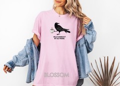 Crow Shirt, Coffee Lover T-shirt, Comfort Colors Shirt, Unisex Garment-Dyed Tee