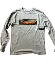 DIAMOND SUPPLY COMPANY BOX LOGO LONG SLEEVE GRAY T-SHIRT LONG SLEEVES SIZE M