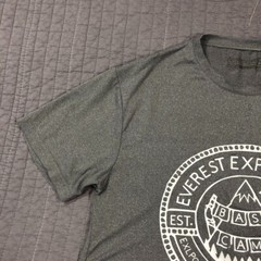 Avalanche Everest T Shirt Men Medium Gray Base Camp Graphic Hiking Big Foot