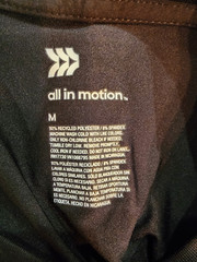 All In Motion Short Sleeve Performance Tee in Black Size M