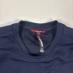 Gerry Mens Thermal Long Sleeved Fleece Shirt Crew Neck Blue Large