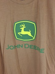 John Deere Men’s T-Shirt Logo Deer Graphic Pre-Shrunk Cotton LARGE