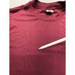 Stacy Adams Mens XL Short Sleeve T-Shirt Burgundy Maroon Rayon Blend Crew Neck