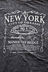 NEW YORK CITY OF DREAMS BROOKLYN T Shirt (GraphicT) Gray XL Unisex 100% Cotton