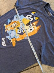 Bluey Family Graphic T-Shirt Men’s XL Blue Cotton Blend Short Sleeve Disney BBC