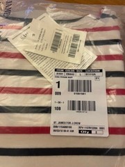 new JCREW MINQUIERS MODERNE Tri-color Striped Shirt 15 400 tri