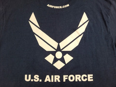 U.S. Air Force T-shirt Men’s Large Blue White Adult United States USA Military