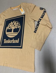 Timberland Shirt Mens XL TAN Long Sleeve Box Logo Graphic Tee – NEW with tag