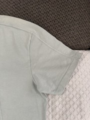 KITH Garment Dyed Paneled Tee T Shirt Light Indigo Blue Size XL SS20 Cotton