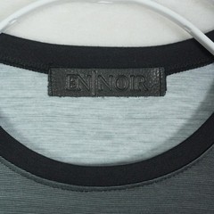 En Noir Mens Abstract Gradient T-Shirt Grey Black Streetwear Made in USA 21×30